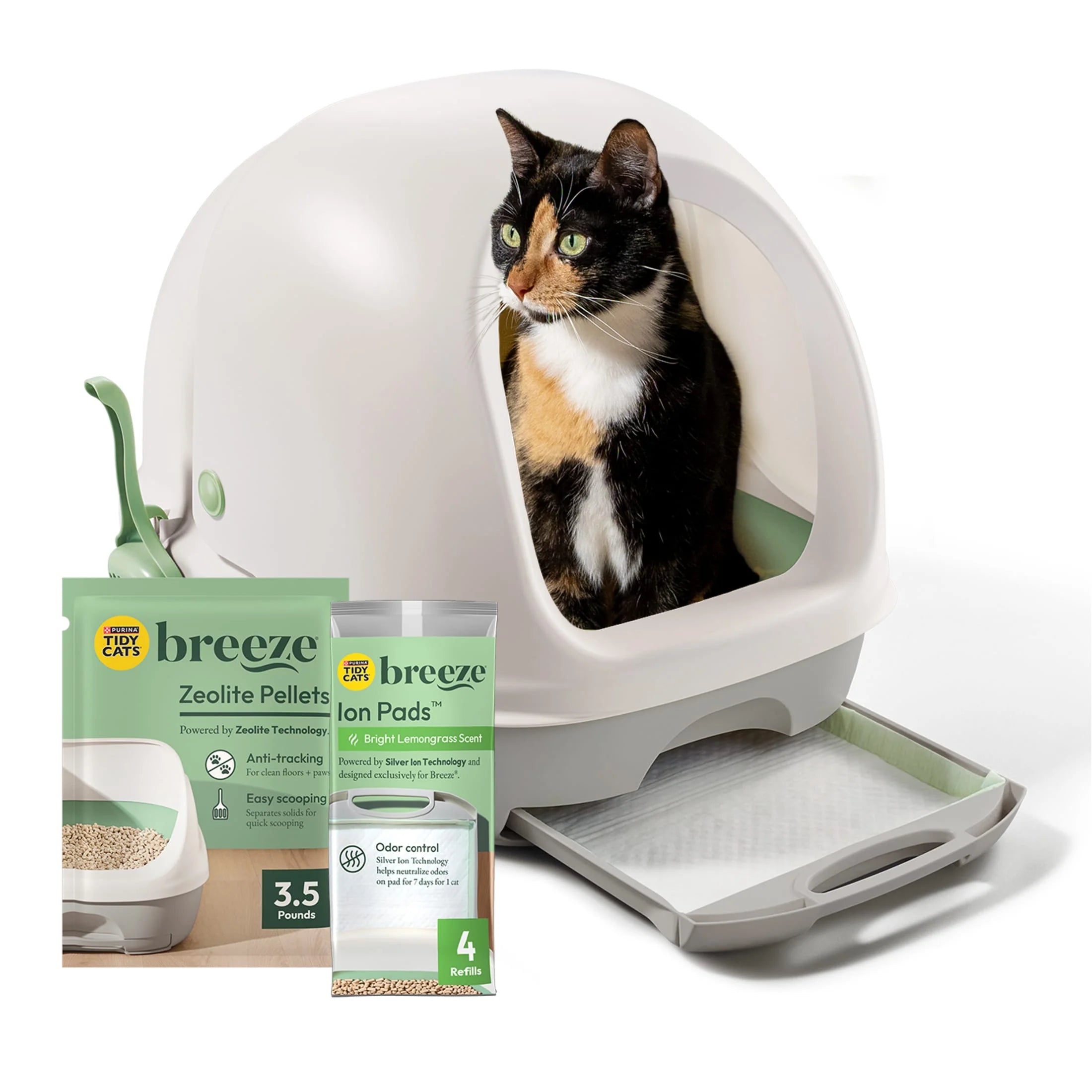 Purina Breeze Covered Cat Litter Box System Kit 