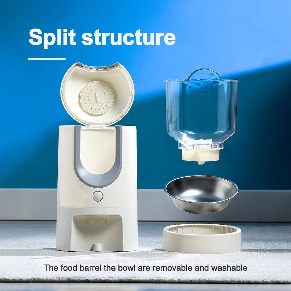 Automatic Cat Feeder Timed Cat Food Dispenser Wifi with APP Control 