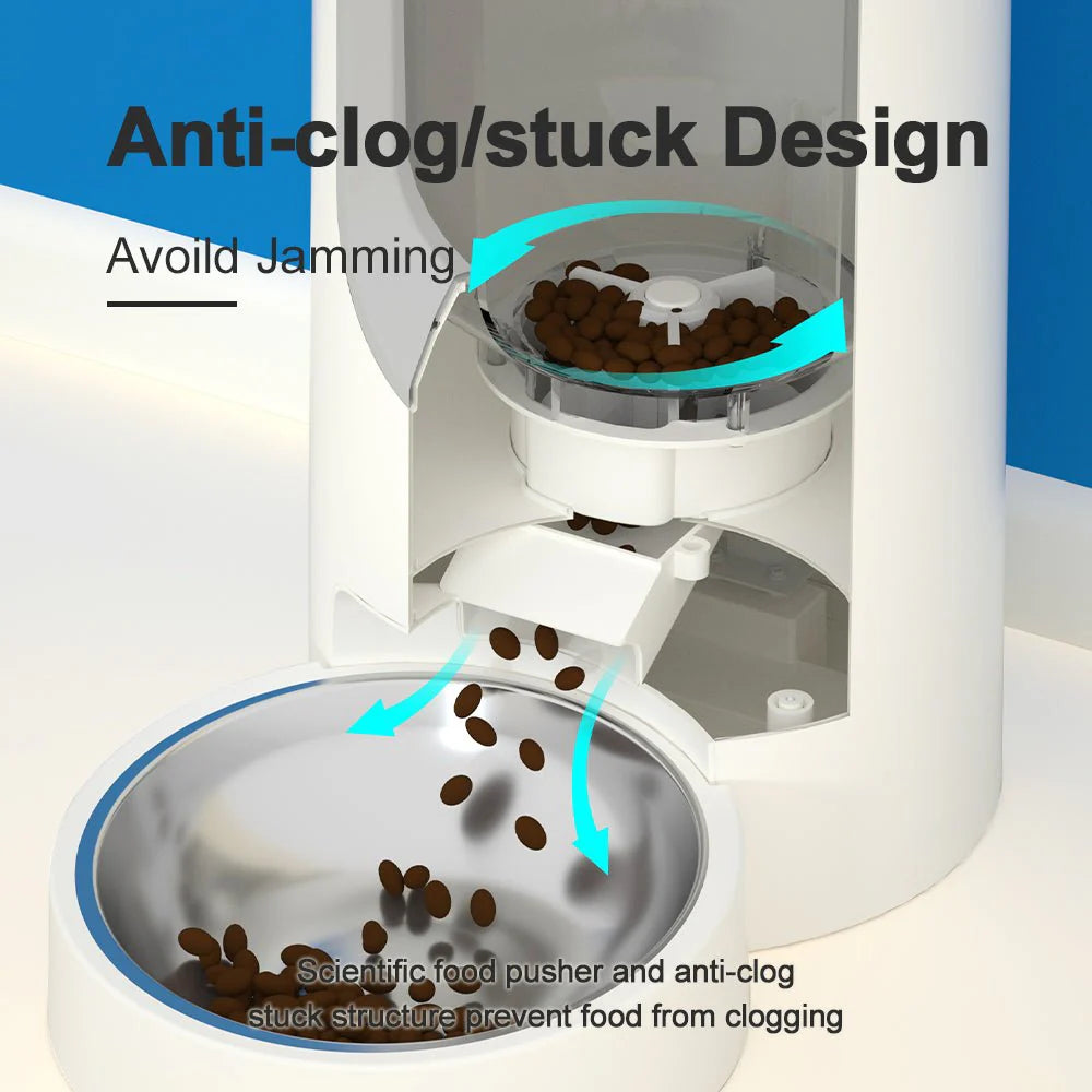 Automatic Cat Feeder Timed Cat Food Dispenser Wifi with APP Control 