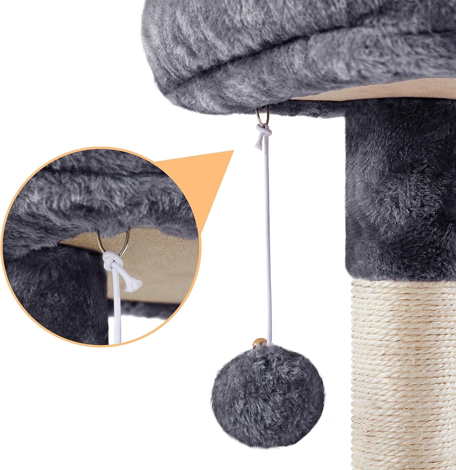 34" Indoor Cat Tower, Multi-Level Cat Condo with Extra Scratch Boards and Sisal Posts as Kitty Activity Center Pet Stand Tree