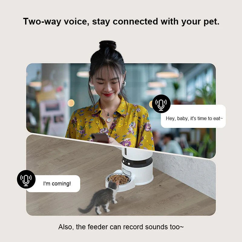Automatic Pet Feeder with Camera | App Controlled
