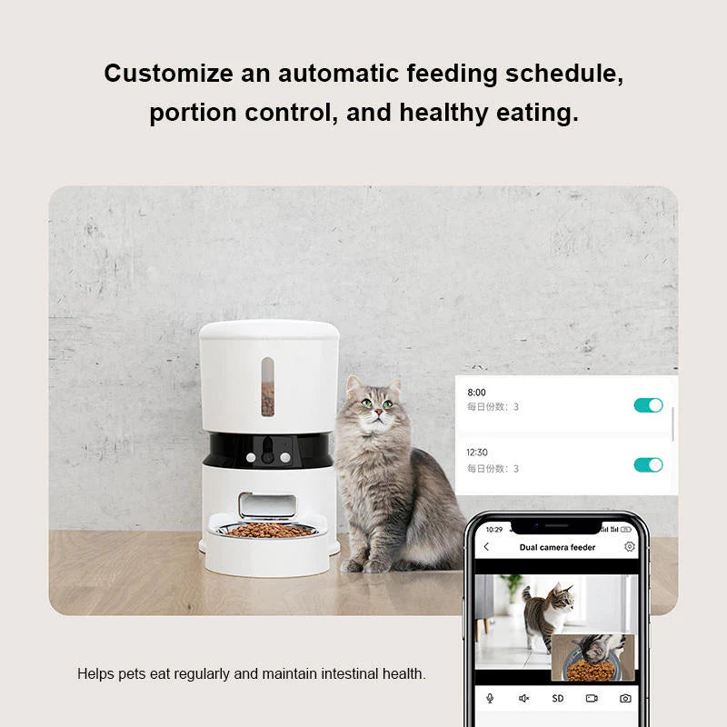 Automatic Pet Feeder with Camera | App Controlled