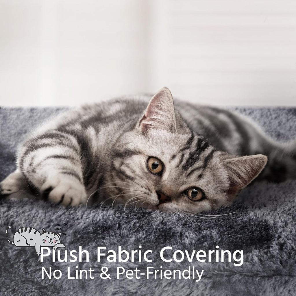 34" Indoor Cat Tower, Multi-Level Cat Condo with Extra Scratch Boards and Sisal Posts as Kitty Activity Center Pet Stand Tree