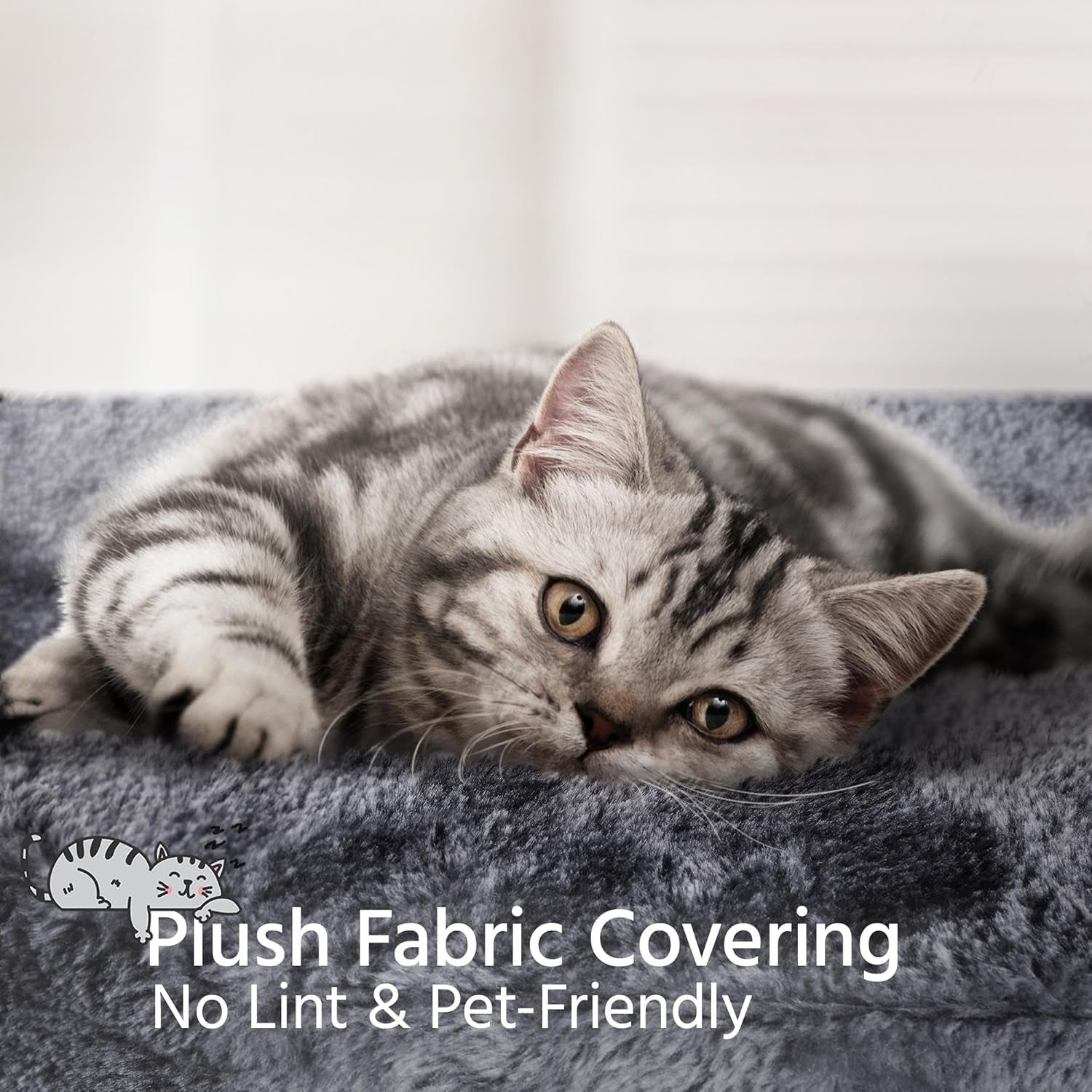 34" Indoor Cat Tower, Multi-Level Cat Condo with Extra Scratch Boards and Sisal Posts as Kitty Activity Center Pet Stand Tree